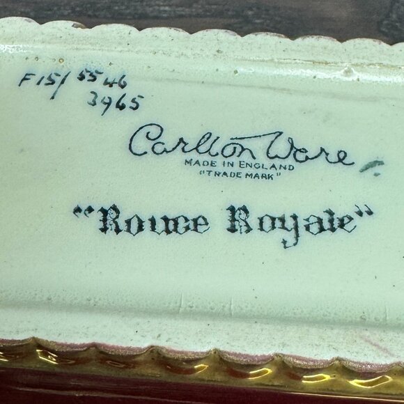 Mid Century Modern Carlton Ware Rouge Royale Ashtray Made In England - Picture 3 of 4